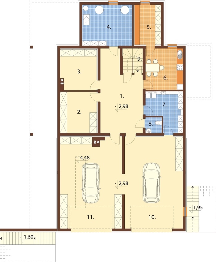 Projekt domu DM-6862 - rzut