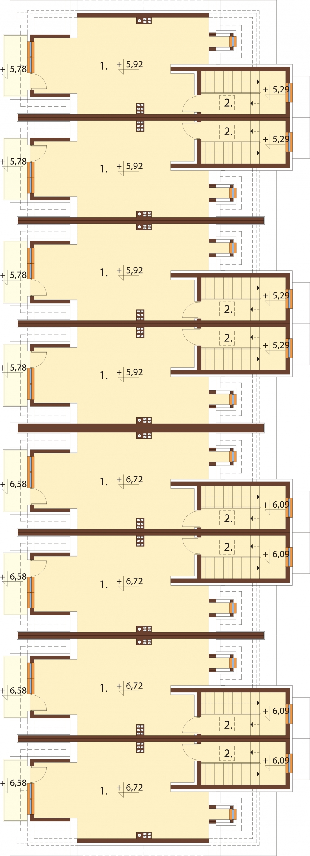 Projekt domu DM-6502B. - rzut