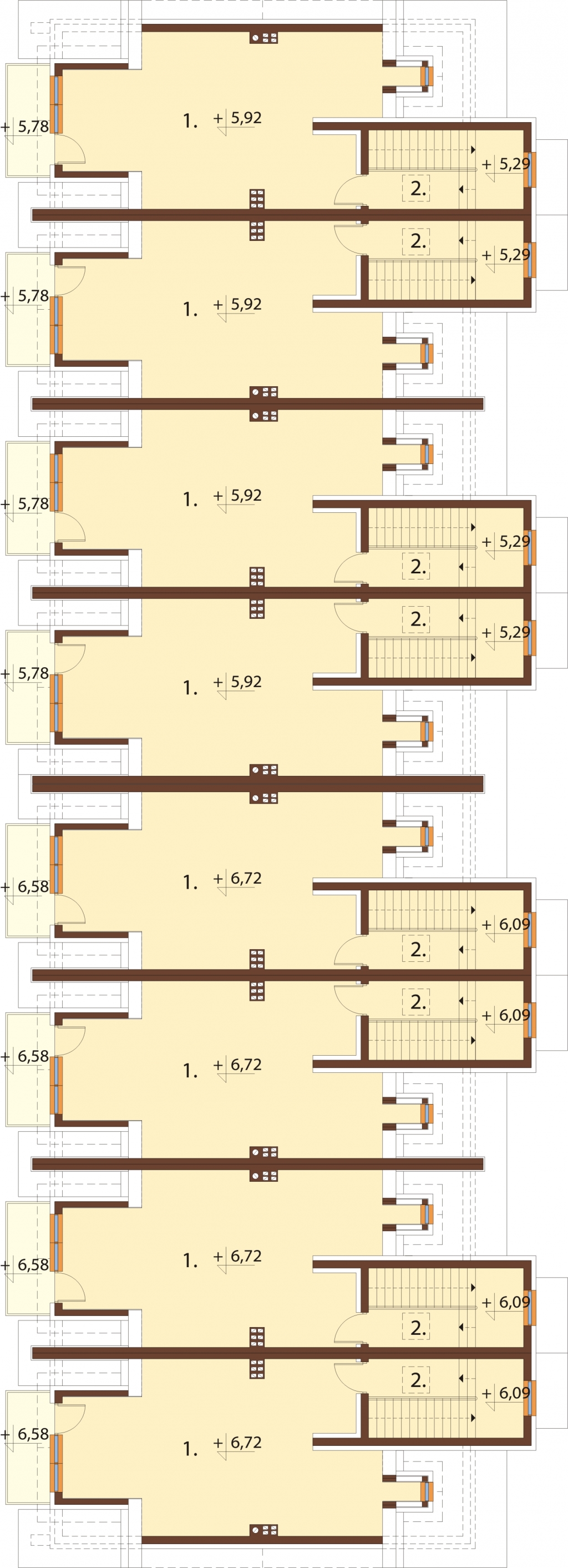 Projekt domu DM-6502B. - rzut