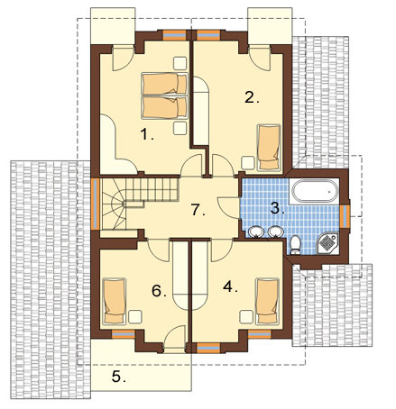 Projekt domu L-6138 - rzut