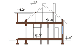 Projekt domu DM-5594 - przekrój