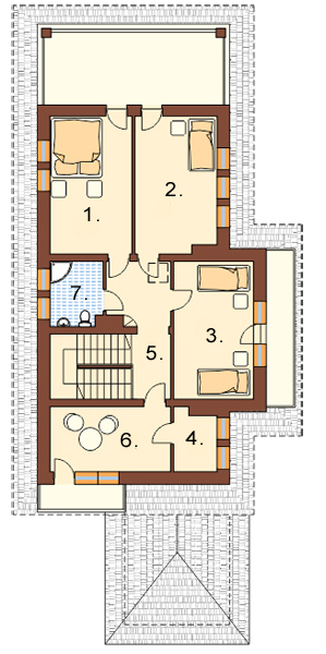 Projekt domu L-6157 - rzut