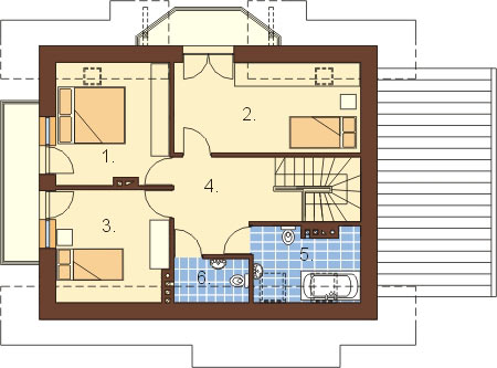 Projekt domu DM-6006 - rzut