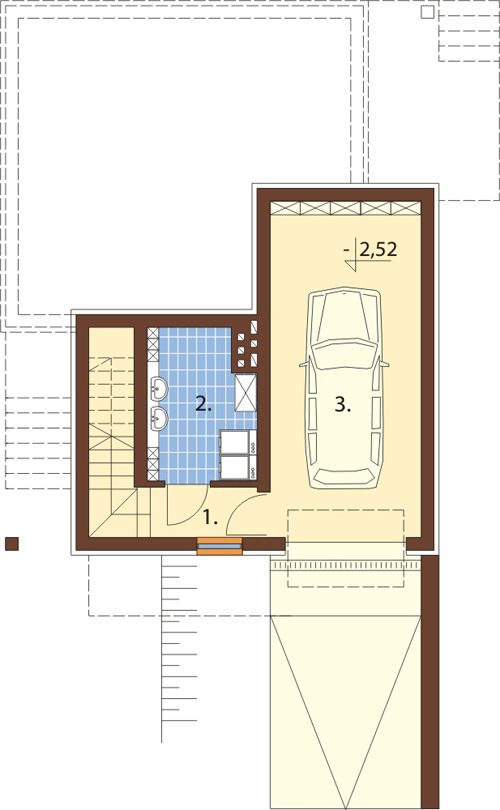 Projekt domu L-6217 - rzut