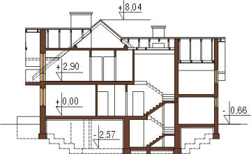 Projekt domu L-6236 - przekrój