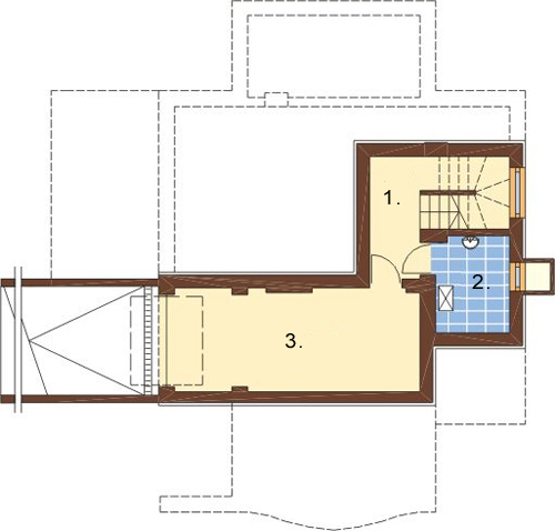 Projekt domu L-6239 - rzut