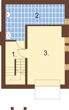 Projekt domu L-6267 - rzut