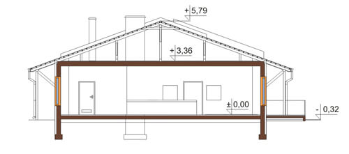 Projekt LK-03 - przekrój