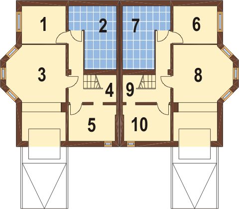 Projekt domu DM-5509 - rzut