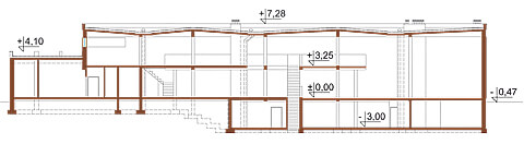 Projekt LK-10 - przekrój