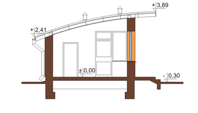 Projekt ZG-58 - przekrój