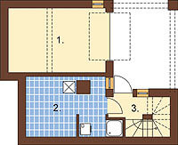 Projekt domu DM-6261 - rzut