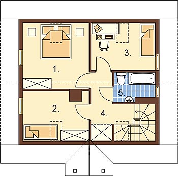 Projekt domu DM-6261 - rzut