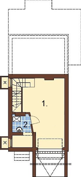 Projekt domu DM-6285 - rzut