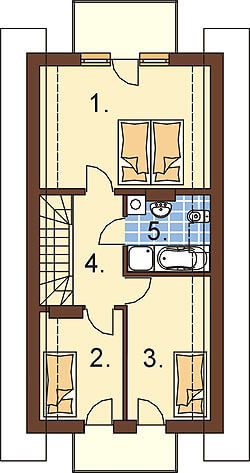 Projekt domu DM-6285 - rzut