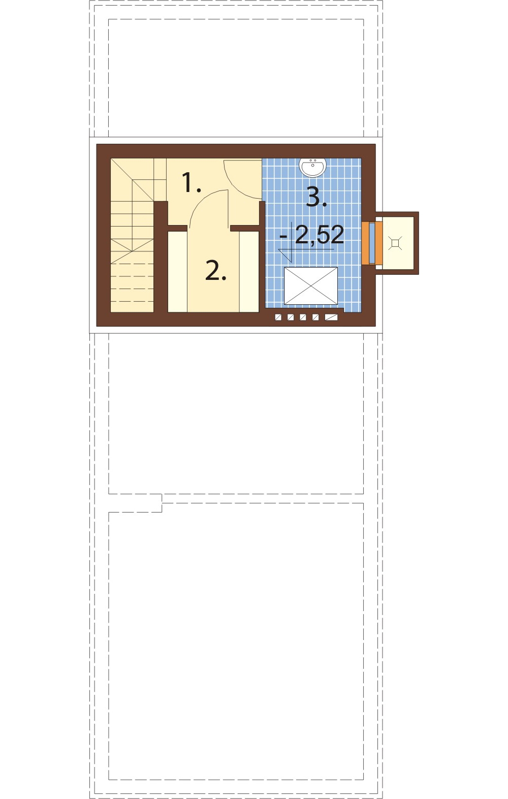 Projekt domu DM-6289 - rzut