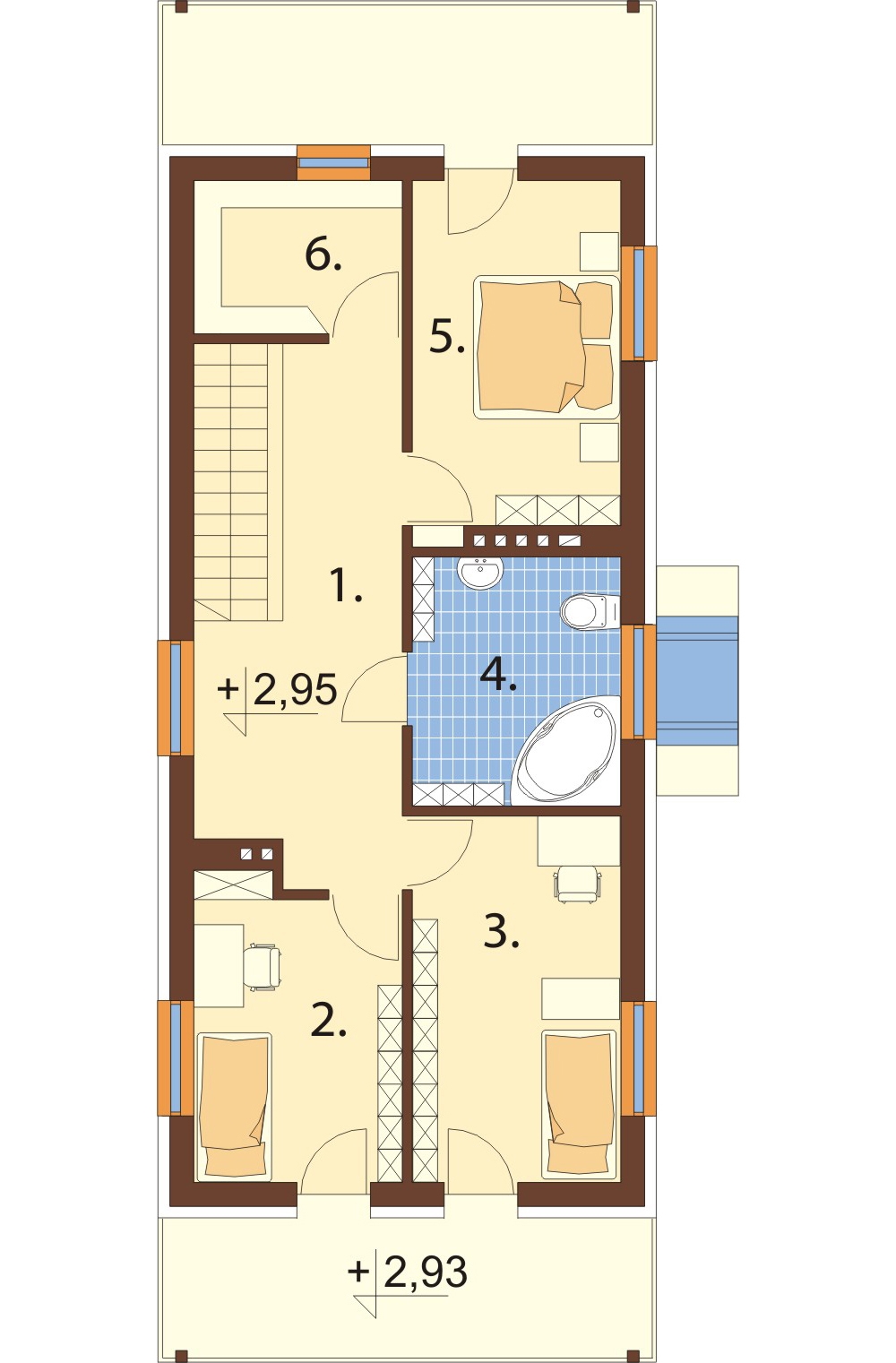 Projekt domu DM-6289 - rzut