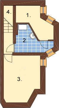 Projekt domu L-6108 - rzut