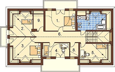 Projekt domu L-6281 - rzut