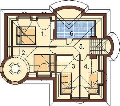 Projekt domu L-6304 - rzut