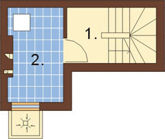 Projekt domu DM-6277 - rzut