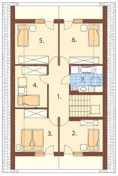 Projekt domu DM-6311 - rzut