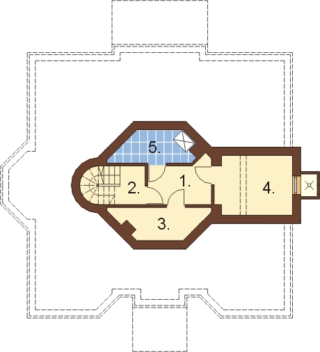 Projekt domu DM-6321 - rzut