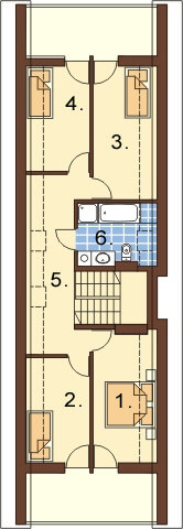 Projekt domu L-6310 - rzut