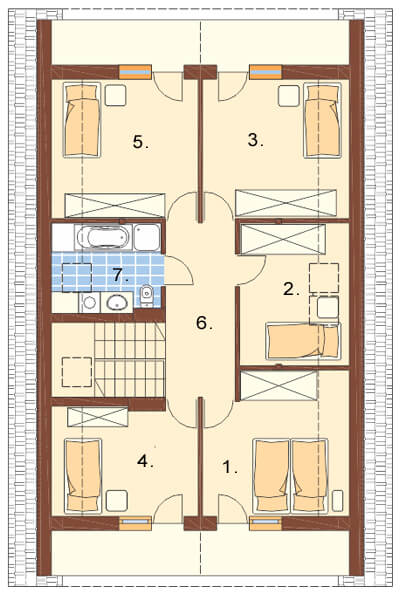 Projekt domu L-6311 - rzut