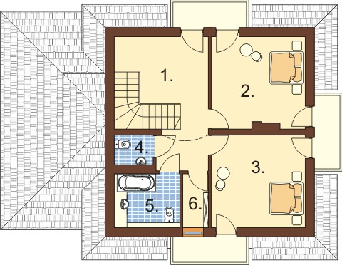 Projekt domu DM-6333 - rzut