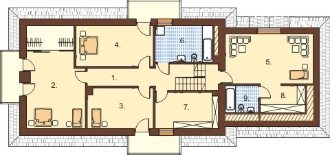 Projekt domu DM-6335 - rzut