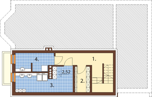 Projekt domu DM-6338 - rzut