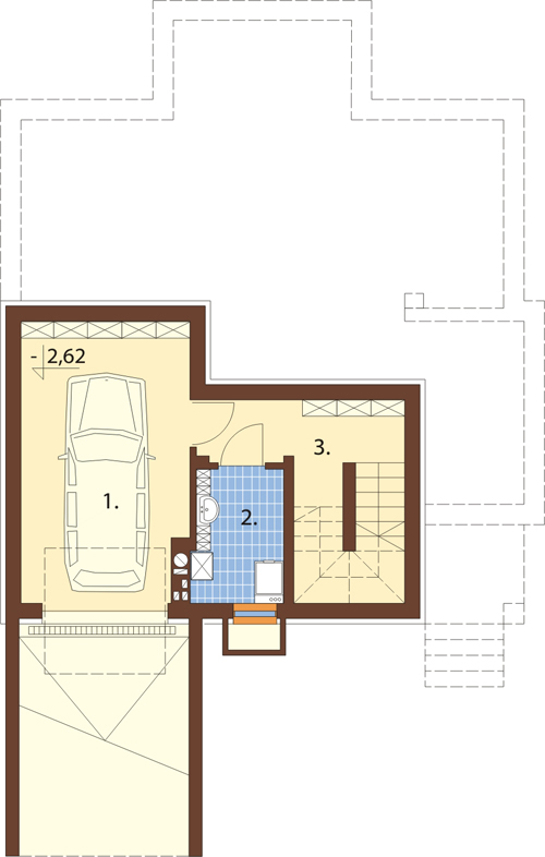 Projekt domu DM-6342 - rzut