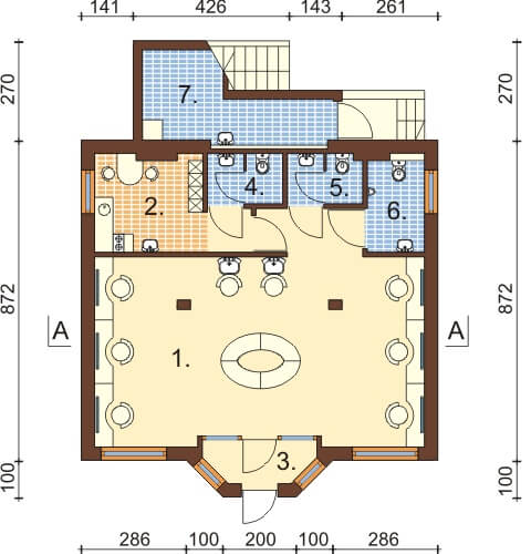 Projekt domu DM-6360 - rzut