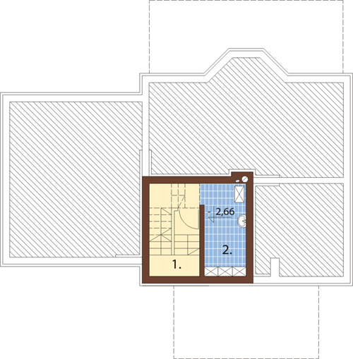 Projekt domu DM-6341 - rzut