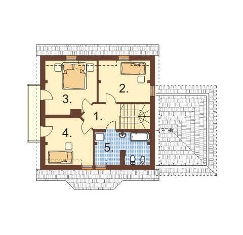 Projekt domu L-6358 - rzut