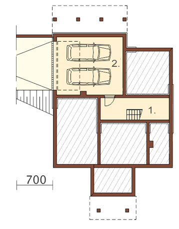 Projekt domu DM-6394 - rzut