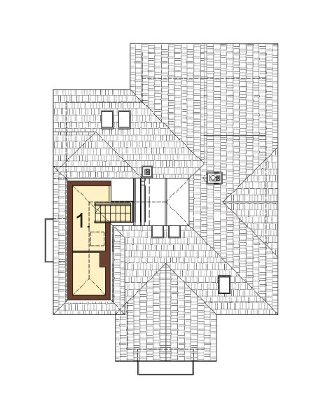 Projekt domu L-6394 - rzut