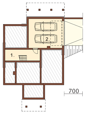 Projekt domu L-6394 - rzut