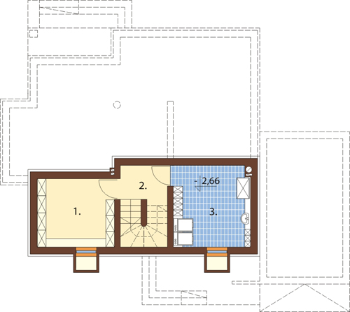 Projekt domu DM-6378 - rzut