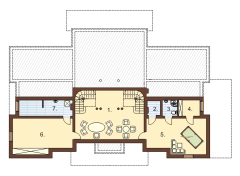 Projekt domu RW-01 - rzut