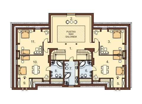 Projekt domu RW-01 - rzut