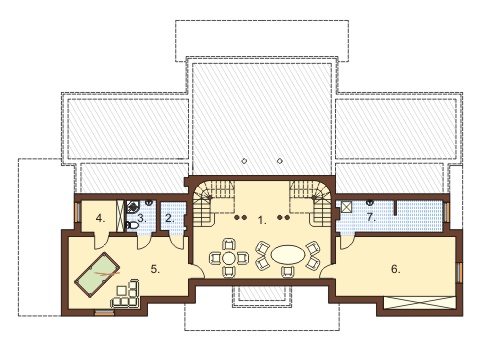 Projekt domu RWL-01 - rzut