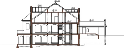 Projekt domu RW-05 - przekrój