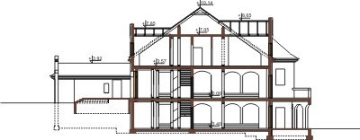 Projekt domu RWL-05 - przekrój