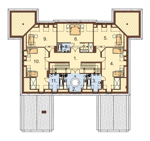 Projekt domu RWL-05 - rzut