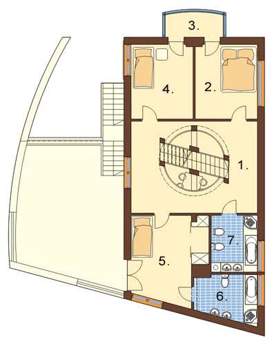 Projekt domu L-6386 - rzut