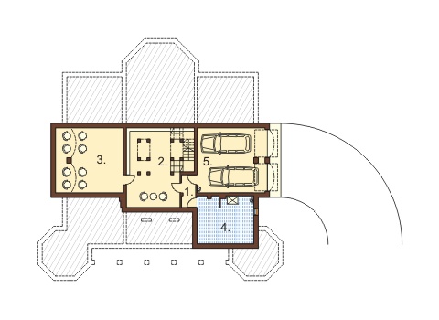 Projekt domu RW-02 - rzut