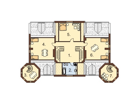 Projekt domu RW-03 - rzut