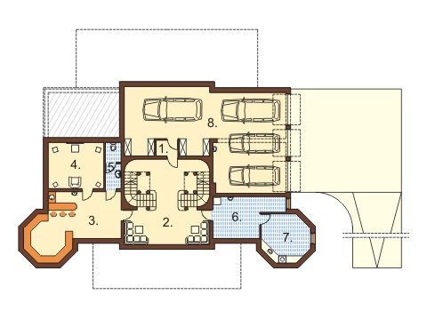 Projekt domu RW-03 - rzut